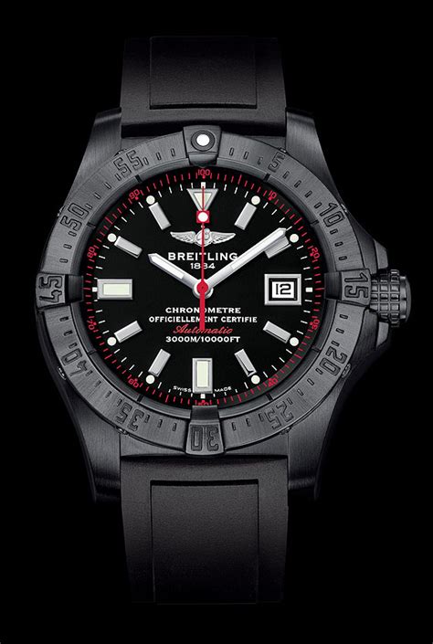 breitling all black watch|Breitling watches for men black.